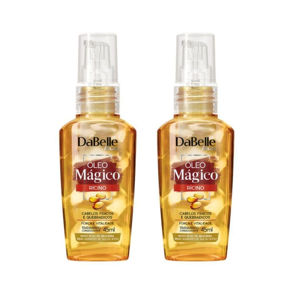Oleo Capilar Dabelle 45Ml Magico Ricino - Kit Com 2Un