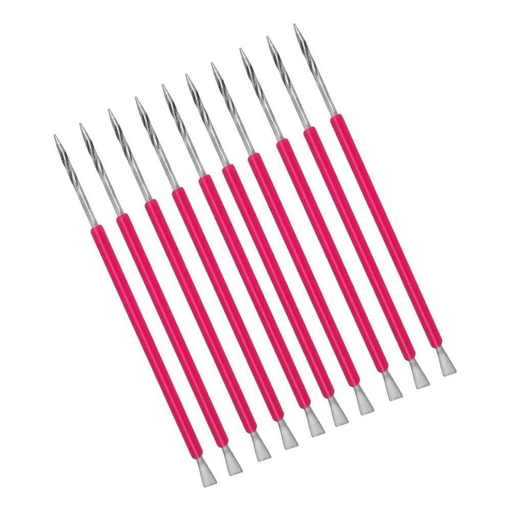 10 Bastão Mista Cuticula Inox Manicure Isis Cutelaria