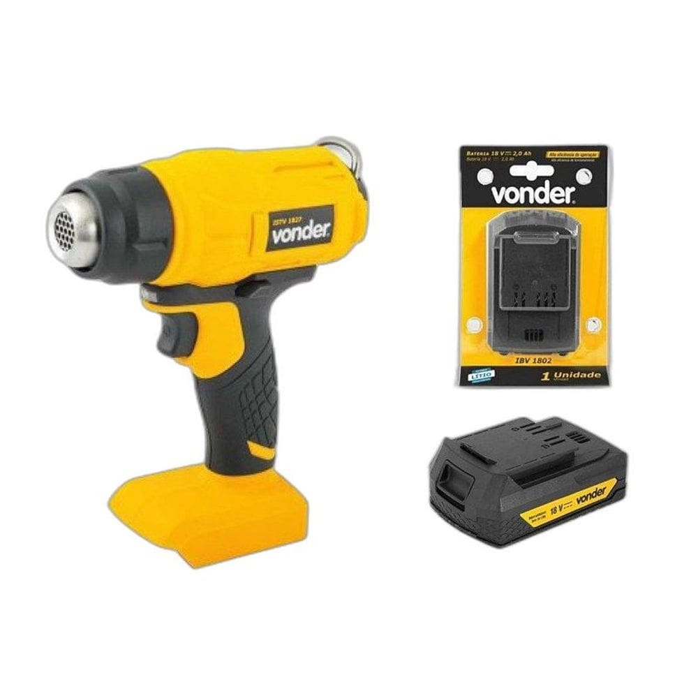 Soprador Térmico Vonder Istv 1827 Com Bateria 2 Amperes 18V