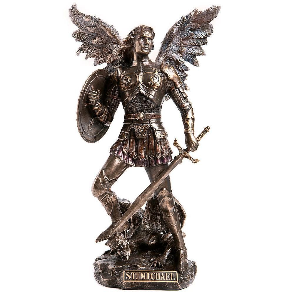 Arcanjo Miguel 32 Cm Veronese Collection Resina Bronze