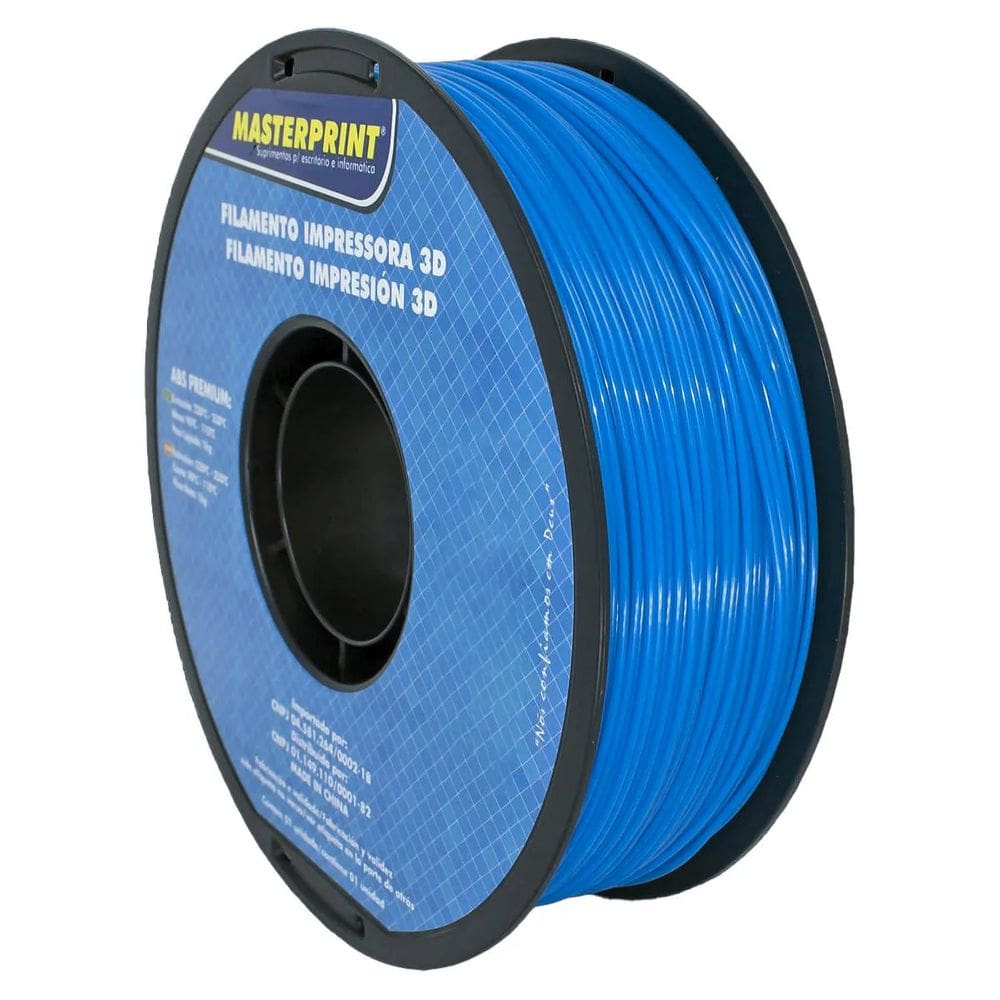 Filamento 3D - ABS Premium Azul Rolo 1KG (1.75mm)