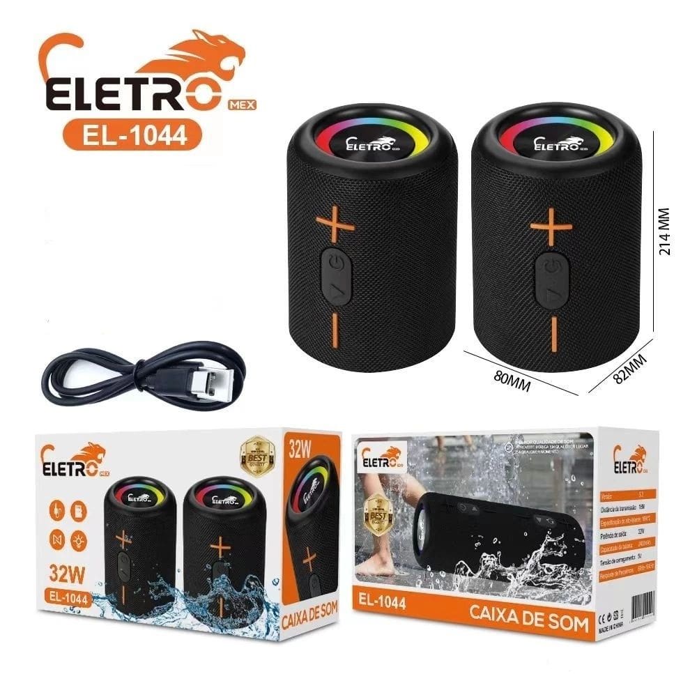 Kit 2 Caixa De Som 32w 2x1 Resistente Água - Rignel
