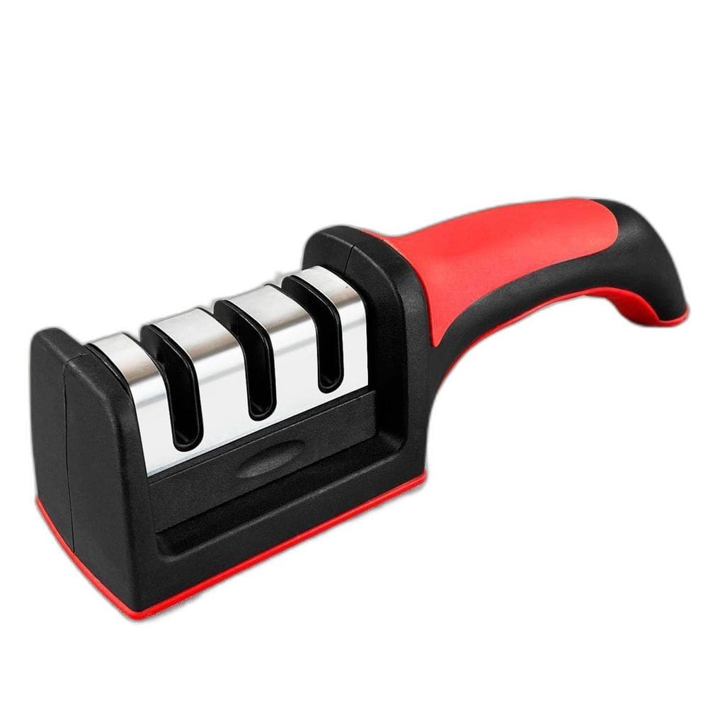 Afiador Inox Amolador De Facas 3 In 1 Profissional