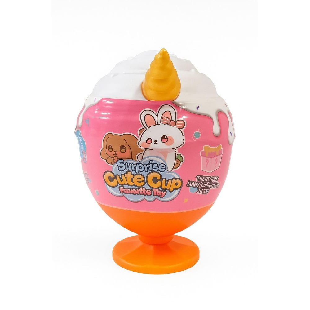 Surpresa Cute Cup Brinquedo Infantil com Acessórios Ovo Surpresa em Formato de Sorvete