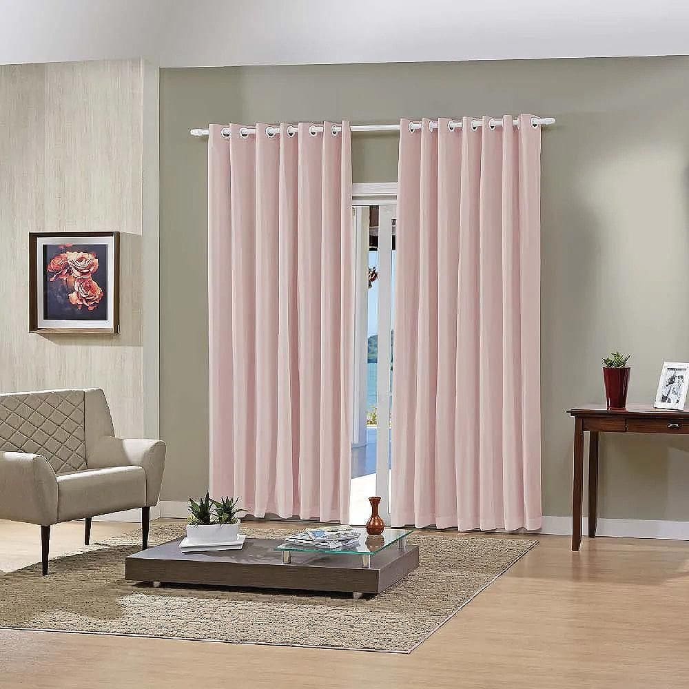Cortina Sala / Quarto Blackout 100% 2,6 X 2,3M Bella Janela