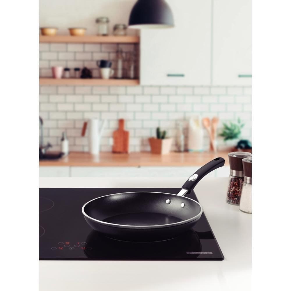 Frigideira Rasa Tramontina Indução Mônaco 24Cm Preta 1,6 L