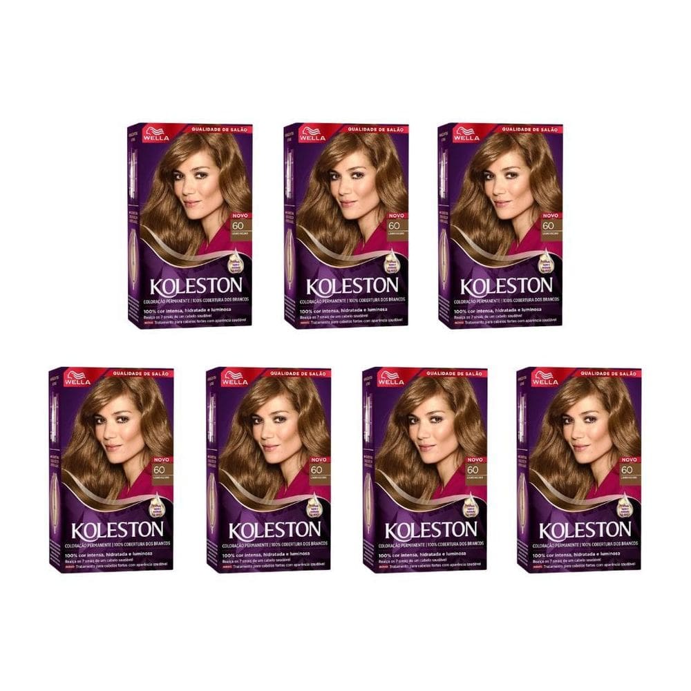 Coloraçao Koleston 60 Louro Escuro-Kit C/7Un