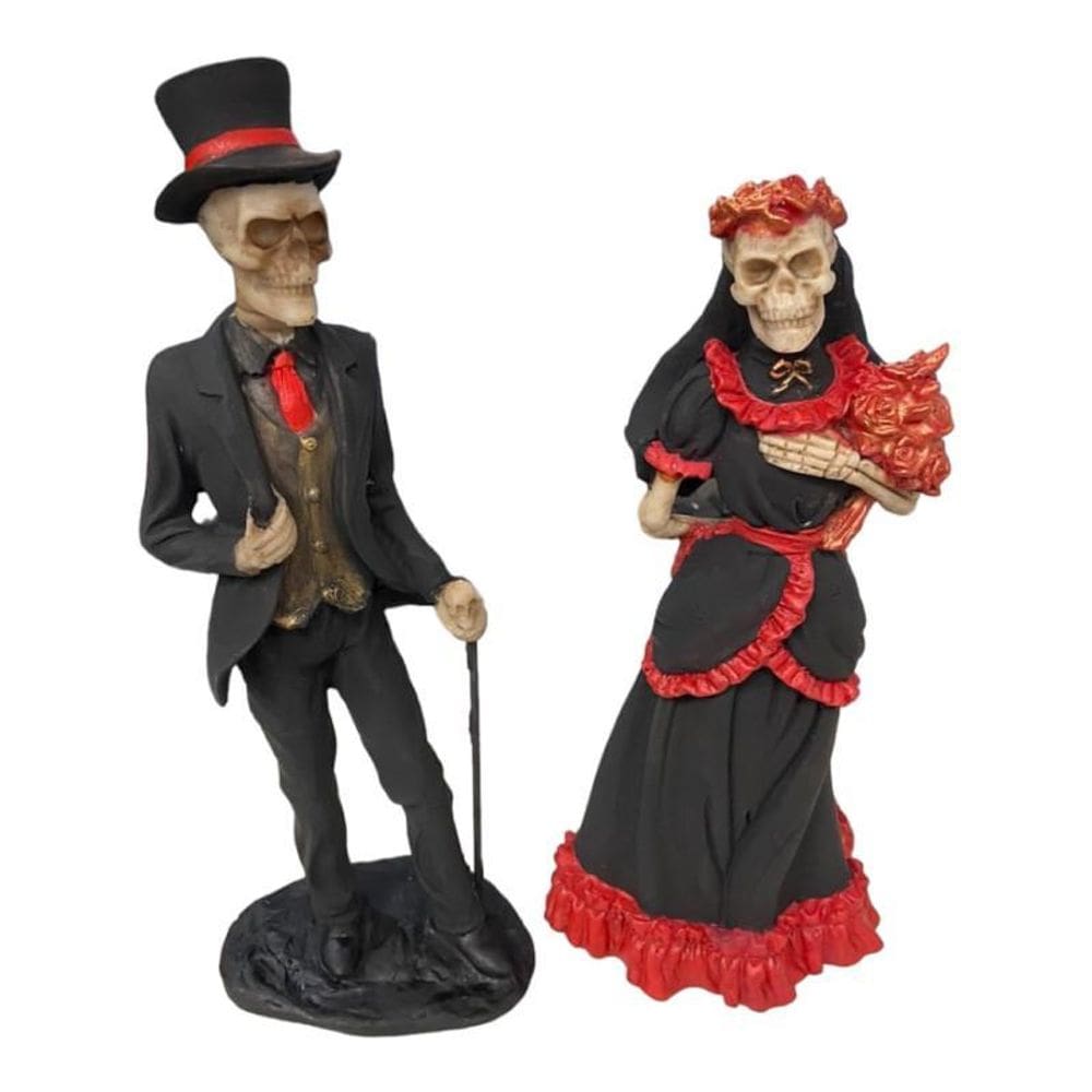 Casal Exú E Pomba Gira Grandes Em Resina - Escolha O Modelo