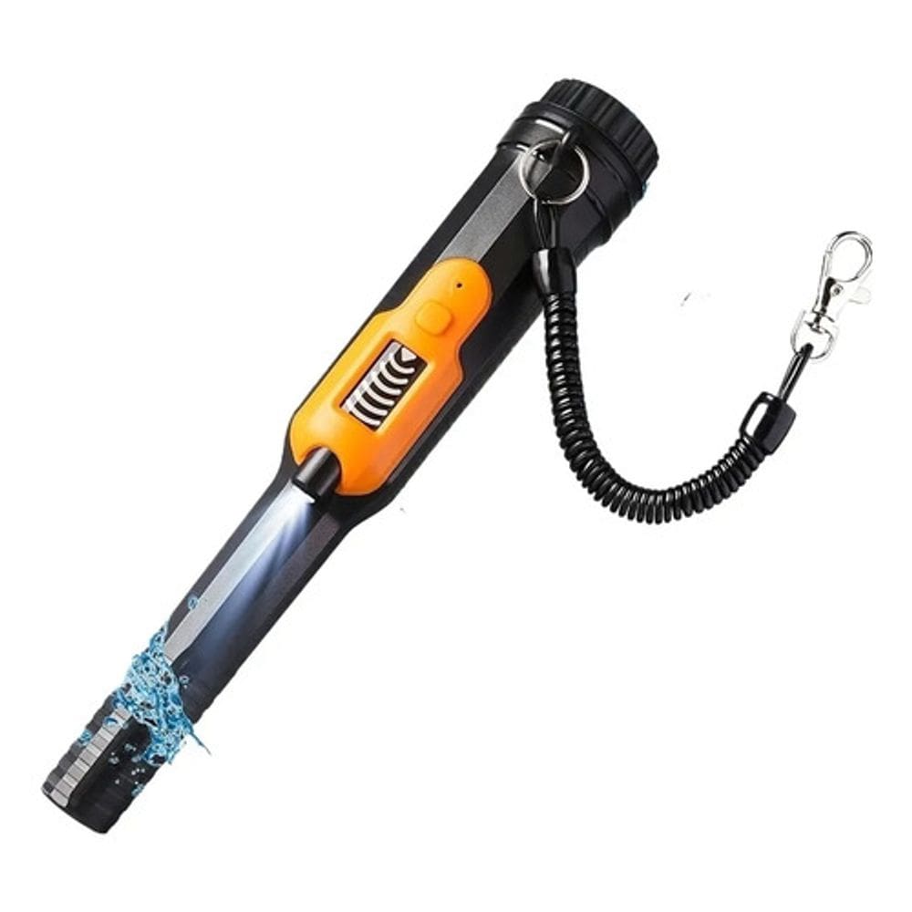 Detector metais pin pointer wand prova d`água luz led lcd 9v