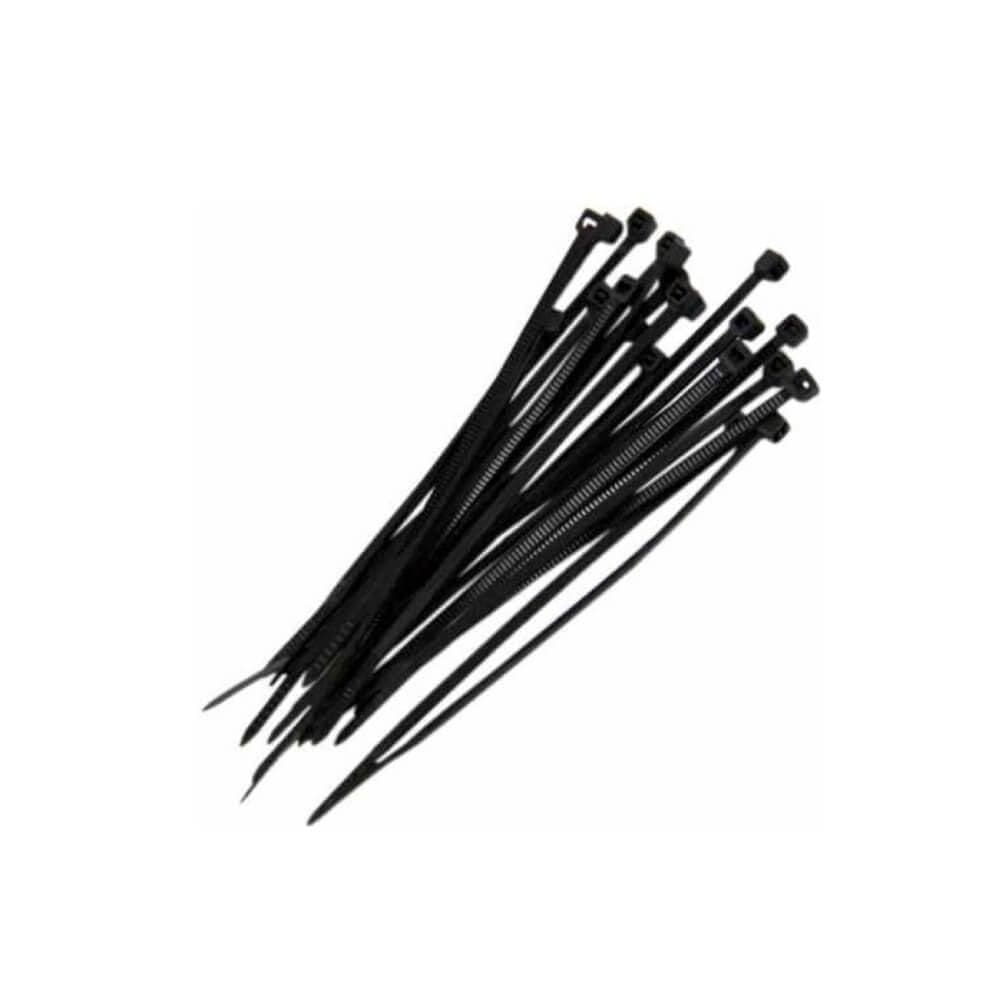 Abraçadeira de Nylon Hulter 300 X 4,8mm com 100 Peças Preta