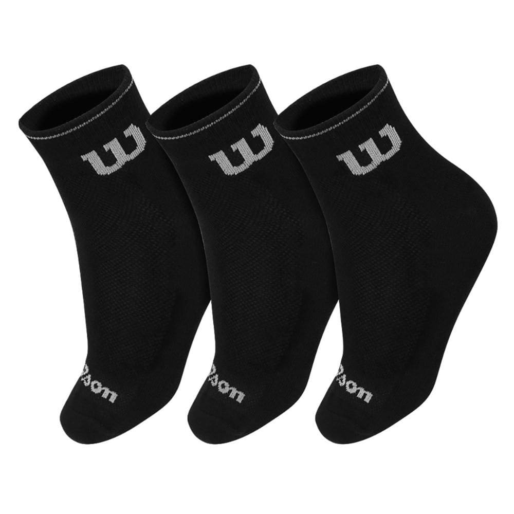Meia Wilson Cano Curto B2412410 39 ao 44 - Pack Com 03 Unidades Preto e Cinza