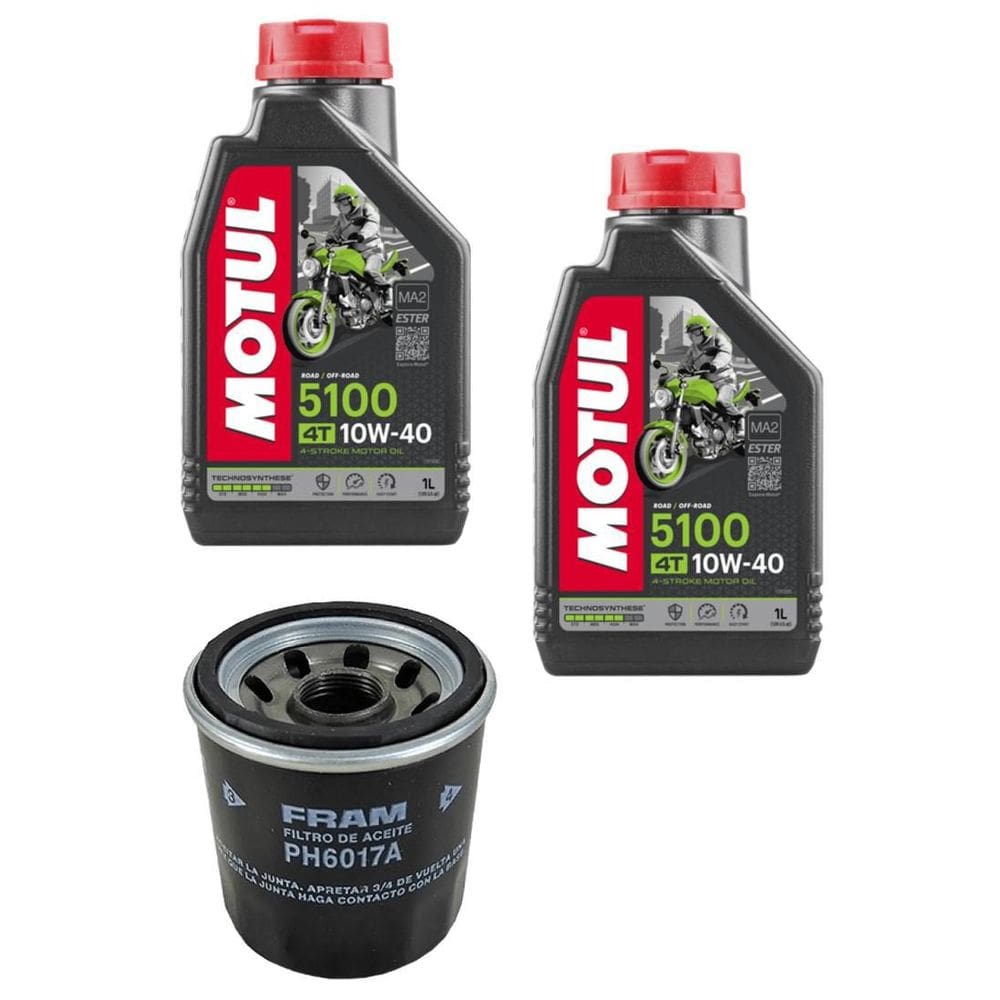 Motul 5100 10W40 Semissintetico Filtro Fram Ph 6017 2 Litros
