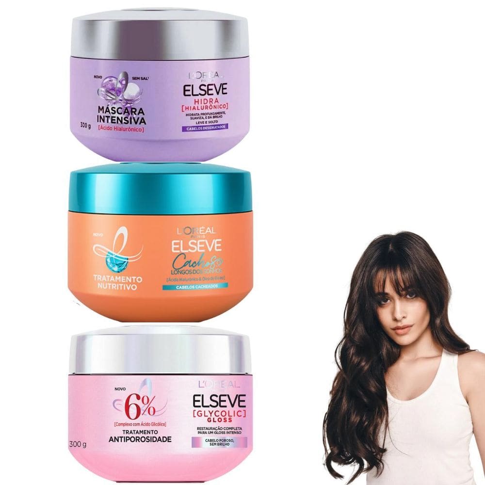 Cronograma Loreal Elseve Paris Hidratação Nutrição Reparação