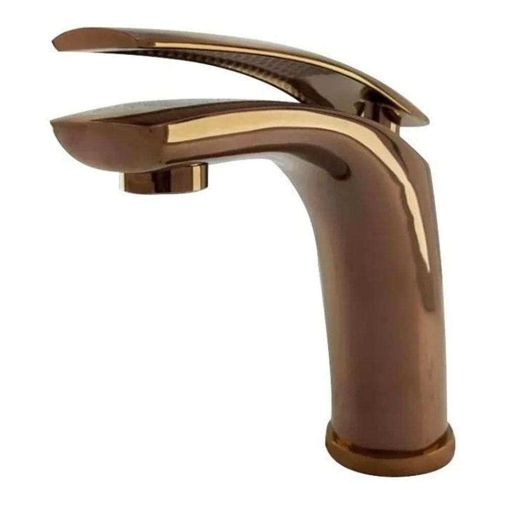 Torneira Misturador Monocomando Bica Baixa Rose Gold