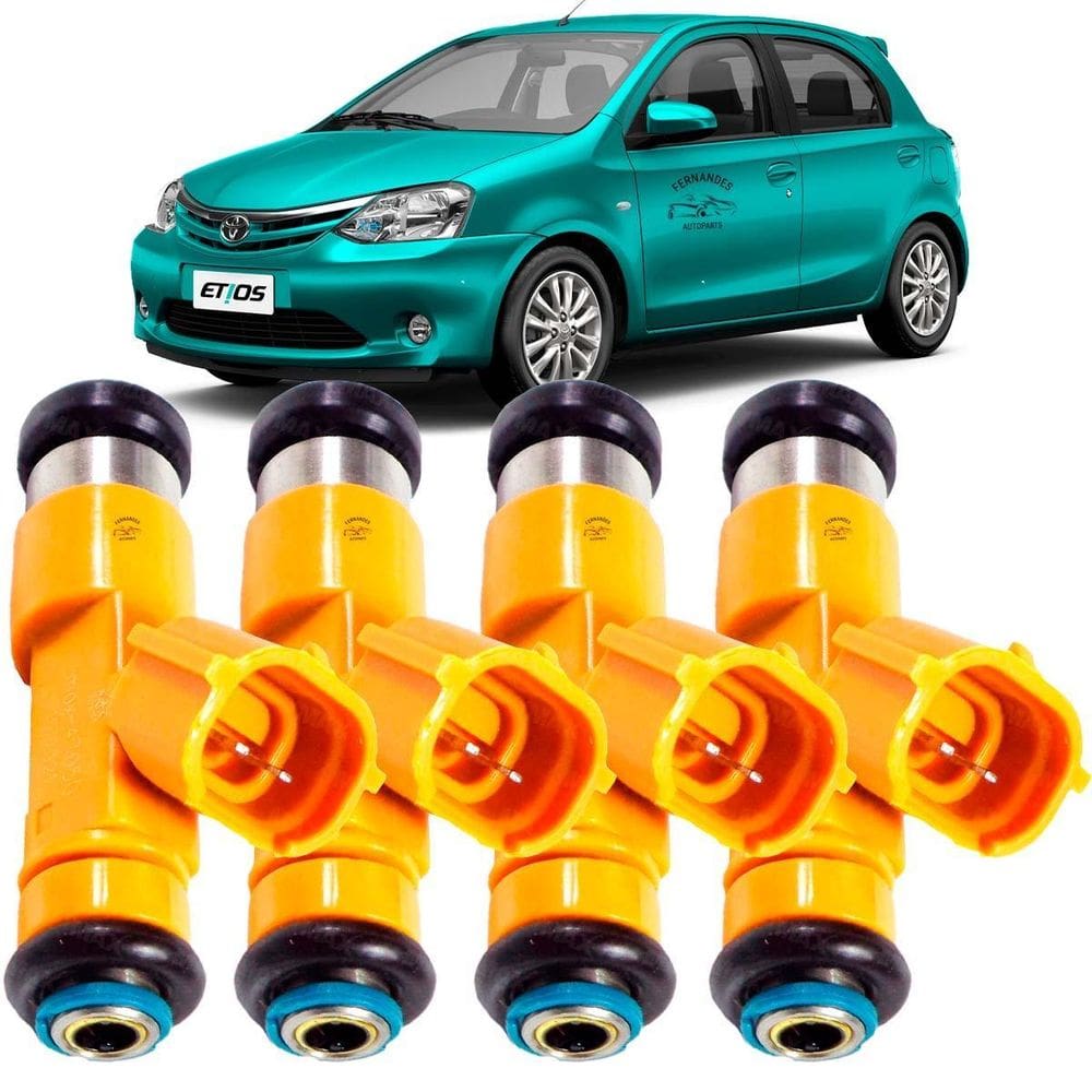 Kit 4 Bicos Injetores Toyota Etios 1.5 Flex 2015