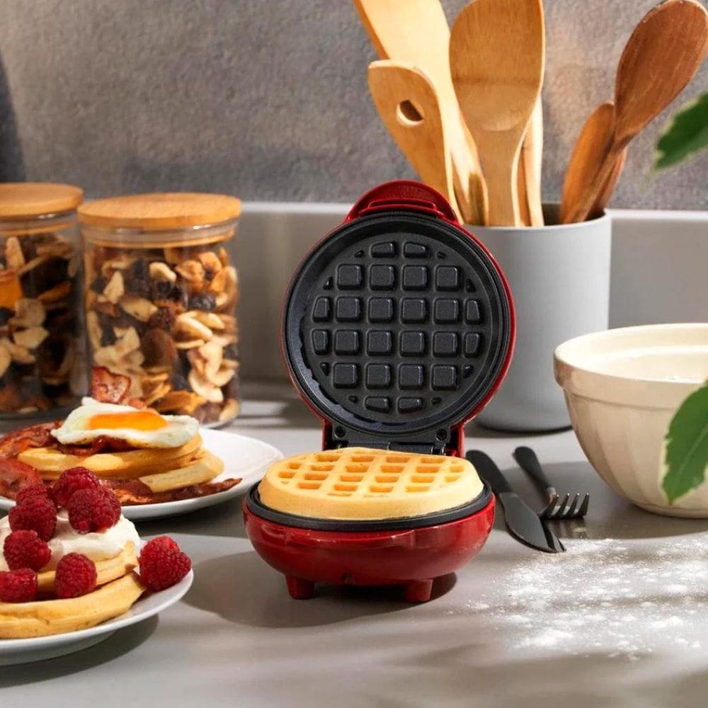 Mini Waffle Máquina Ideal Para Viagens E Café Rápido 110V