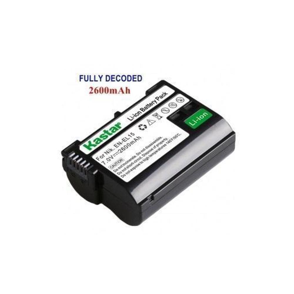 Bateria De Alta Capacidade Kastar En-El15 2600Mah Para Nikon