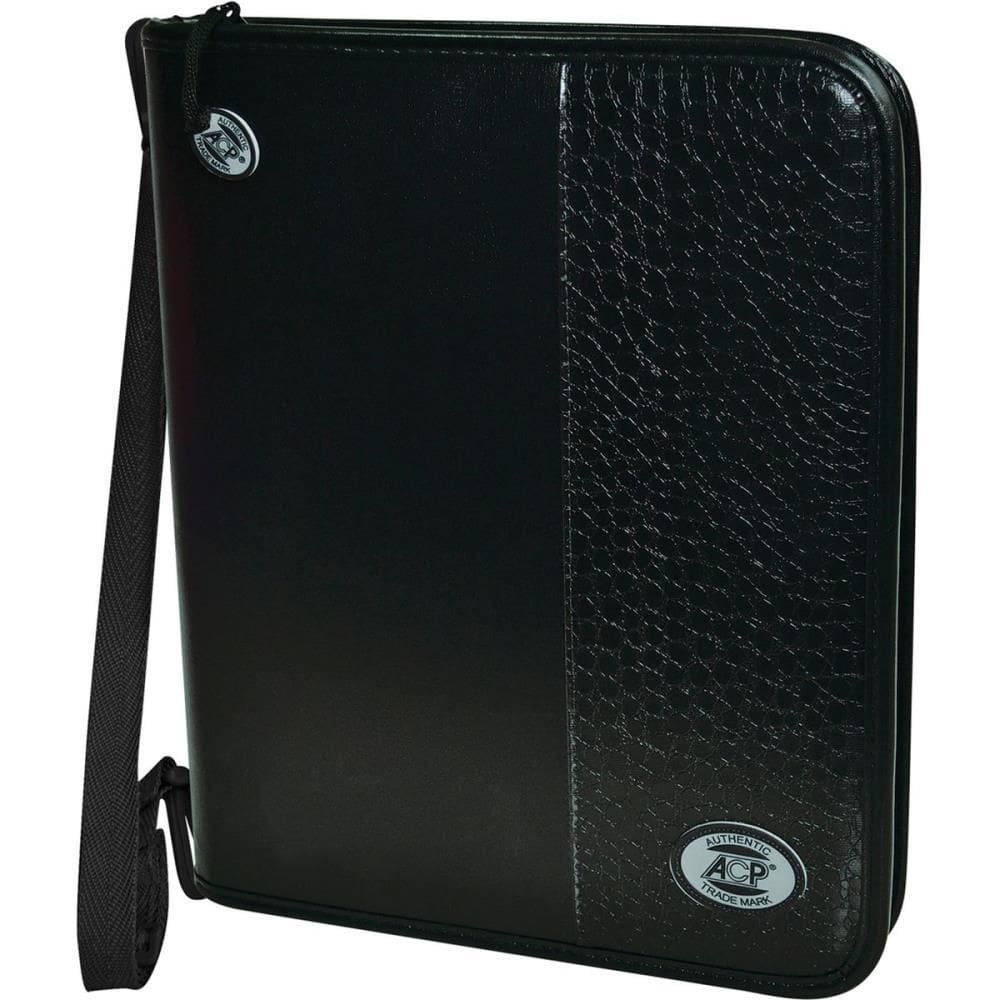 Fichário Com Zíper Croco Black Completo - Acp