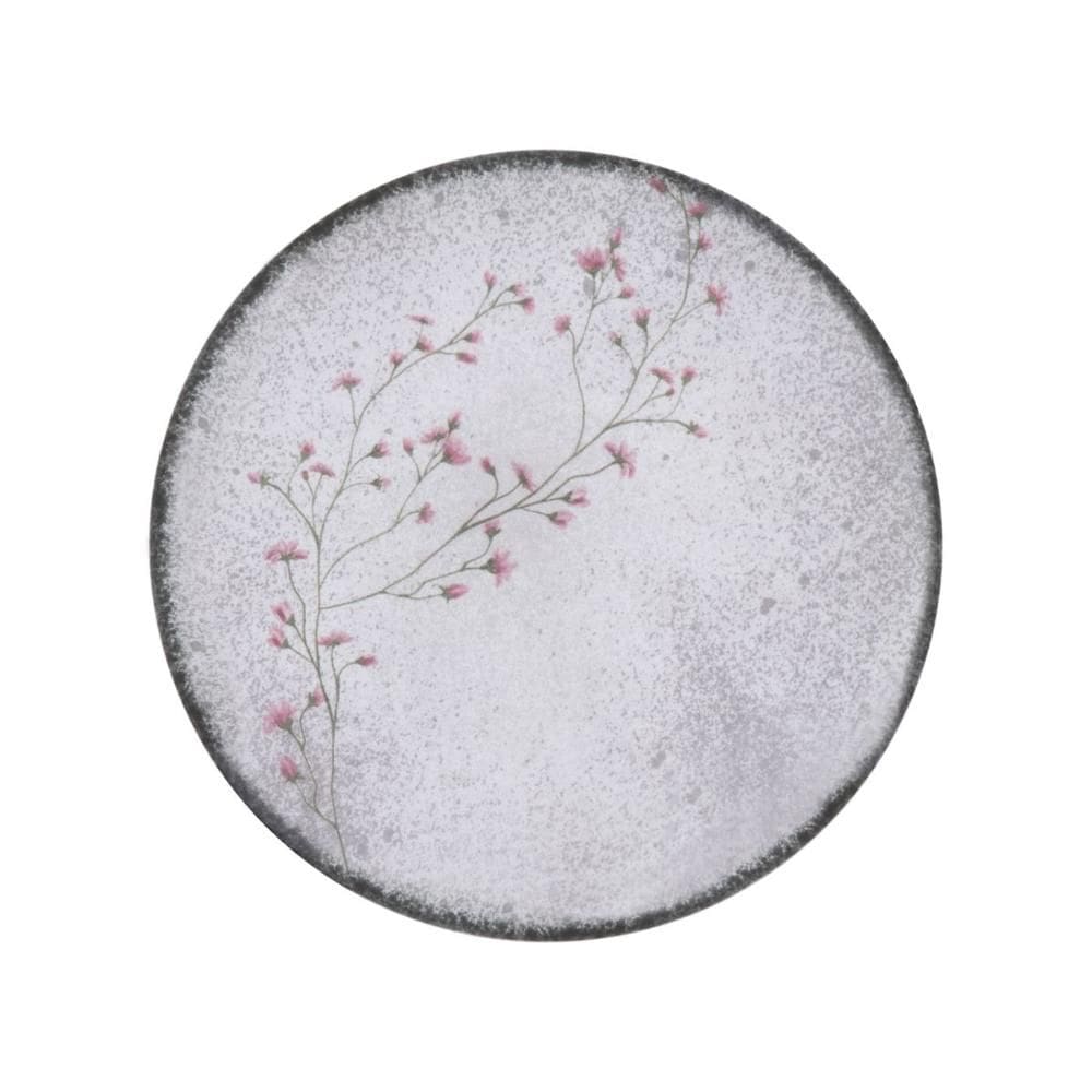 Prato Raso em Porcelana Decorada Floralis 25 cm Tramontina
