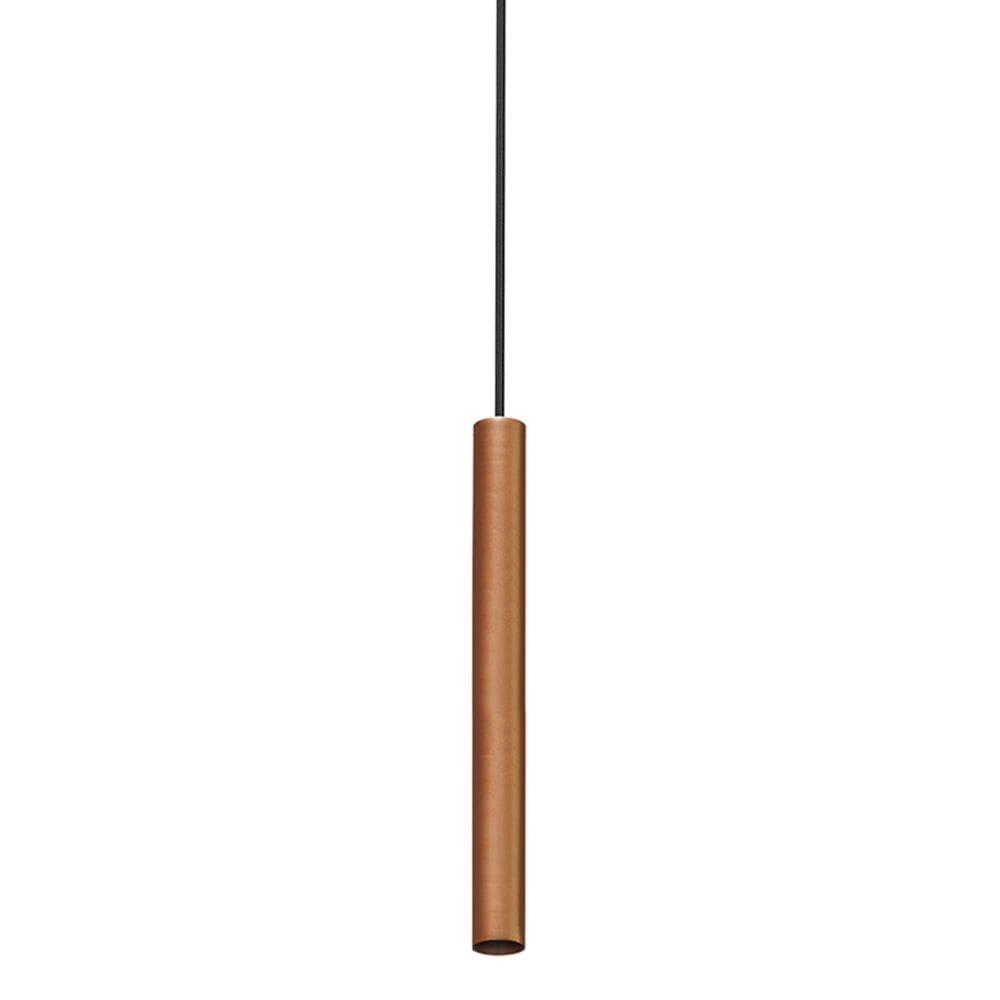 Lustre Pendente Taschibra Tabli Mr11 40Cm Tubular Cobre