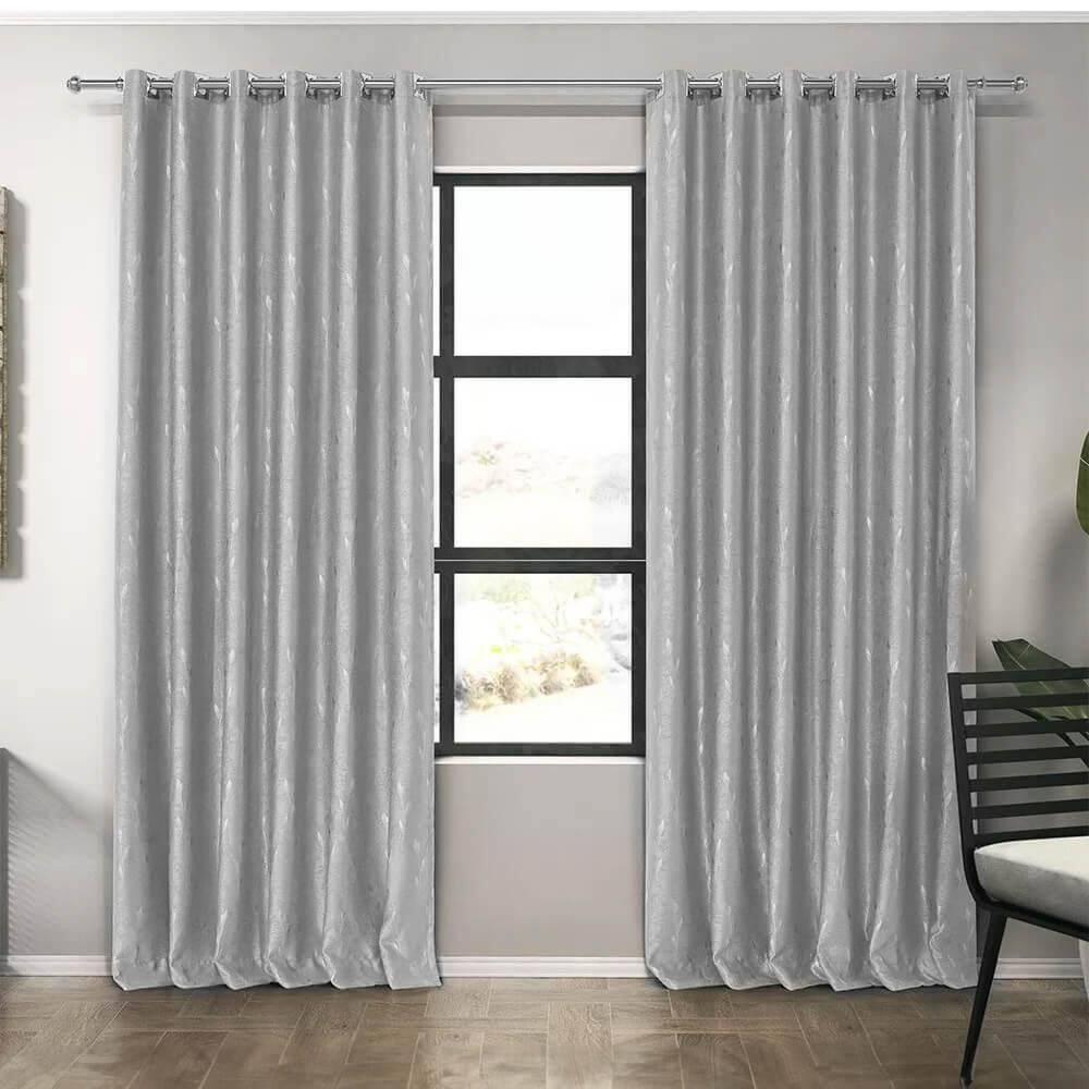 Cortina Sala / Quarto Blackout Eva 4,0 X 2,6 - Adomes Gelo