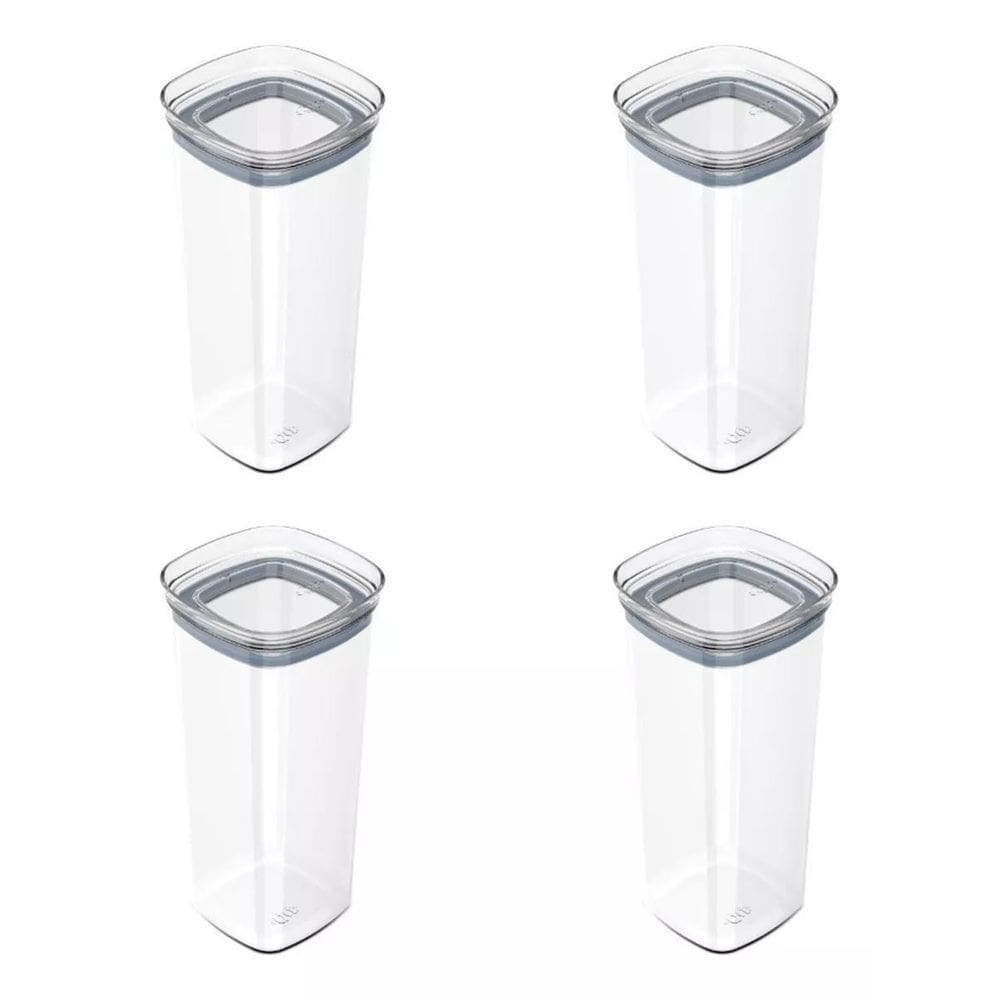 Kit 4 Potes 1,5L F6185 - Transparente