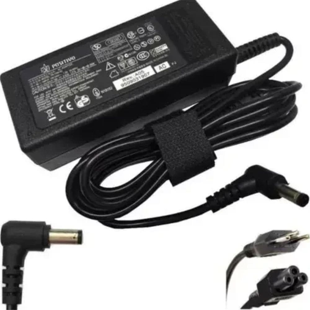 Fonte Carregador para Notebook Positivo 19V 3.42A 5.5x2.5mm 65W