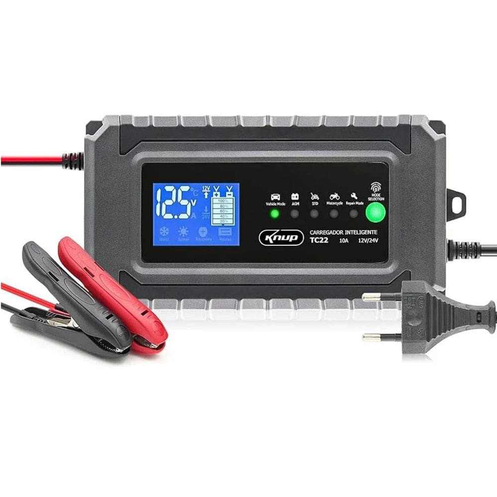 Carregador Automotivo Inteligente 12Vdc e 24Vdc de 4Ah até 150Ah