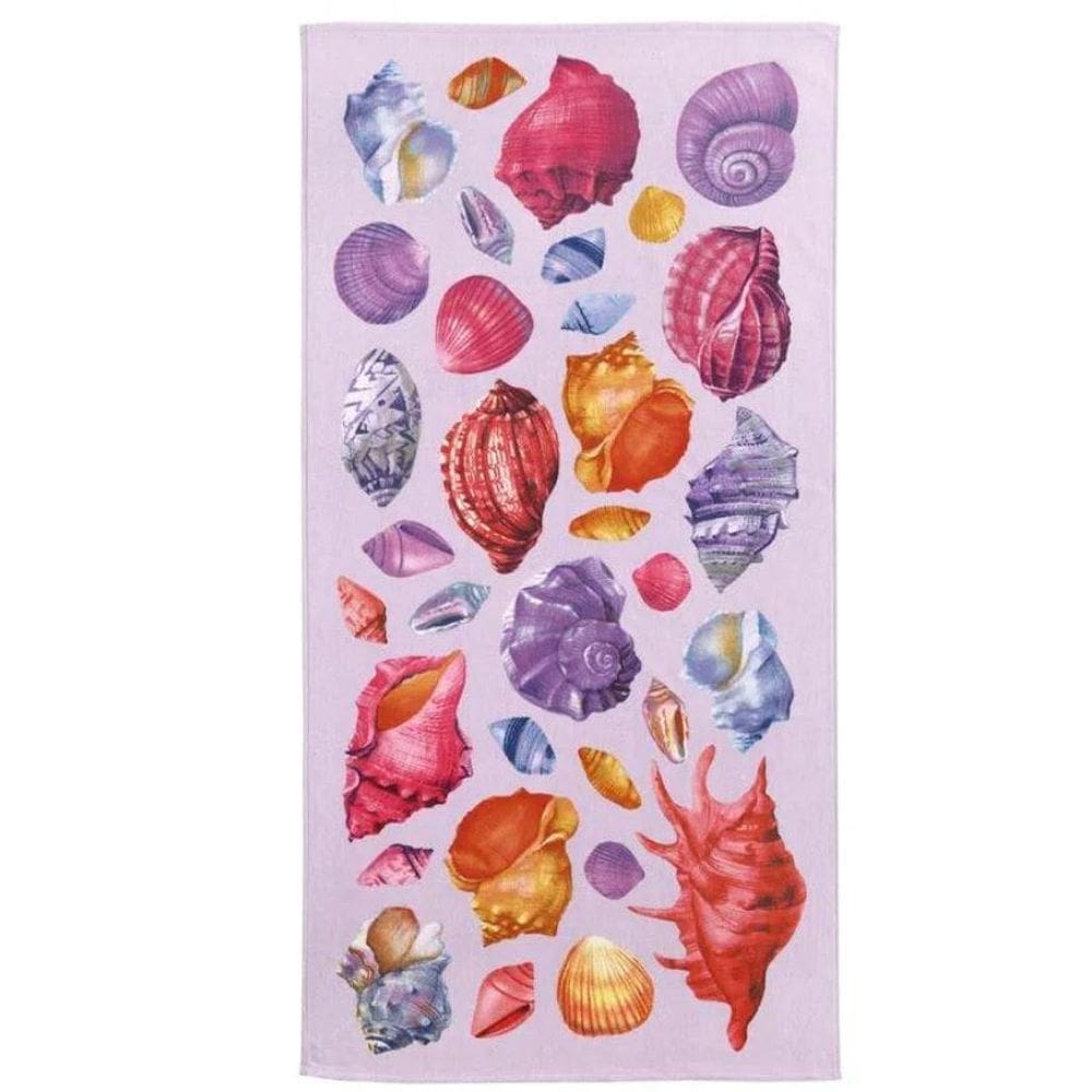 Toalha De Praia Velour Conchas Dohler