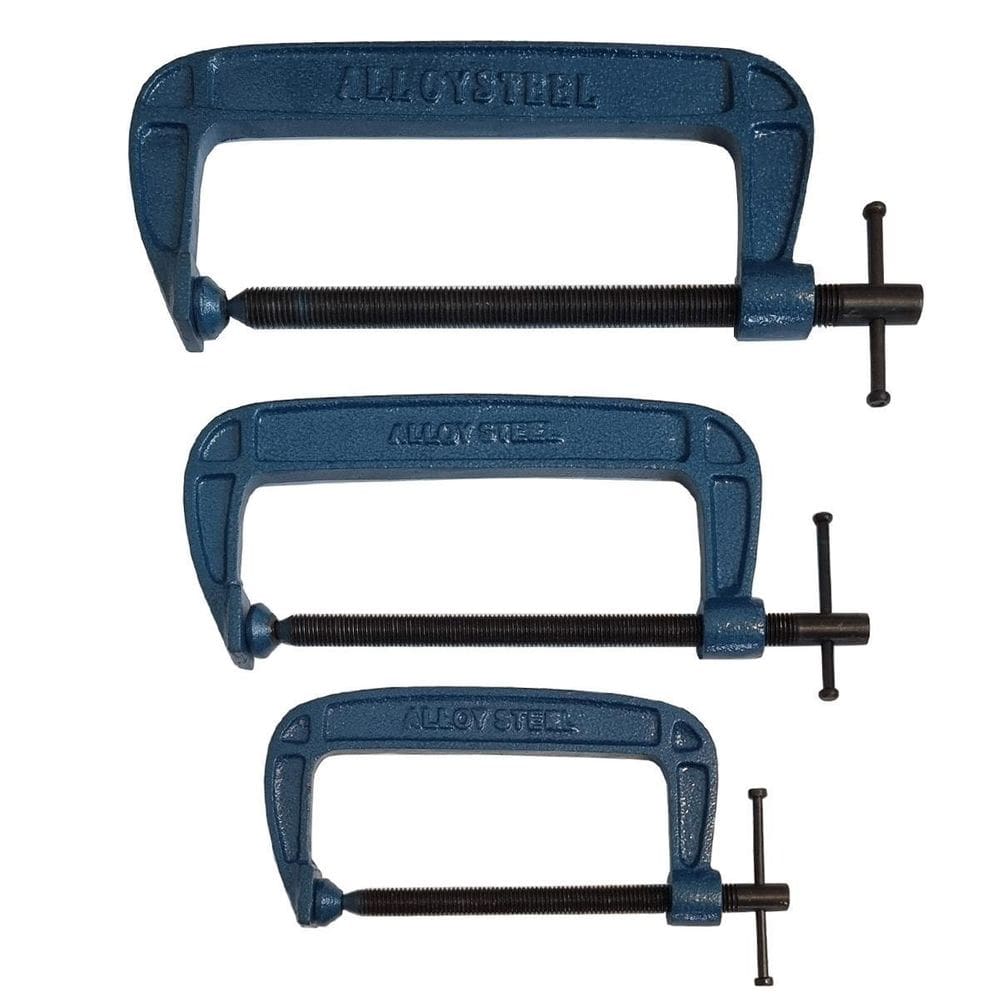 Kit 3 Grampos Sargento Tipo C 150 A 250Mm Para Marceneiro