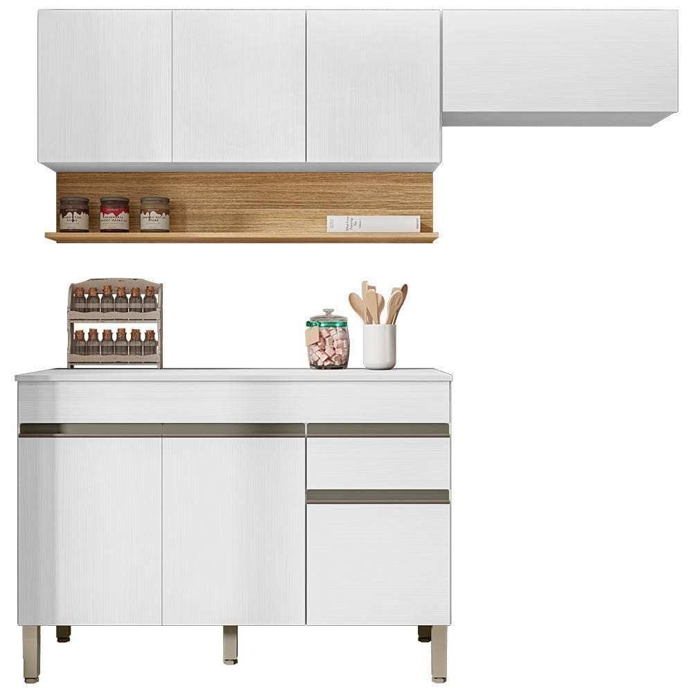 Cozinha Modulada 3 Pecas Balcao Com Tampo Line Ktp Supremo Cp Freijo