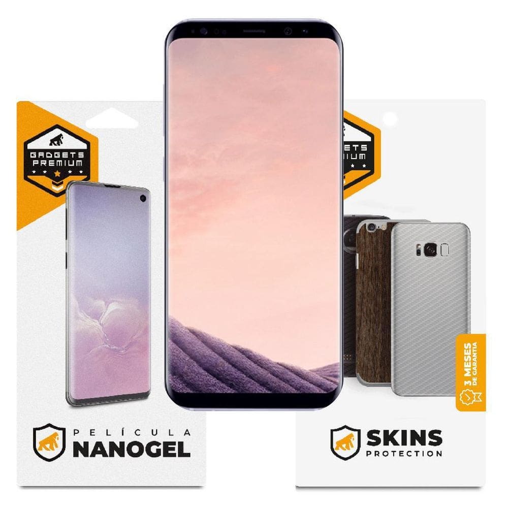 Película Nano Gel Dupla + Traseira Samsung Galaxy S8 Plus