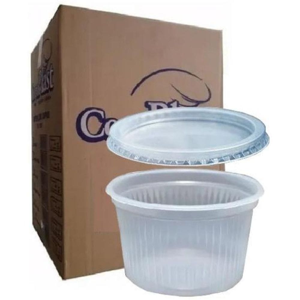 2.000 Pote Sorvete 150Ml + 2.000 Tampa 150Ml Copoplast T-100