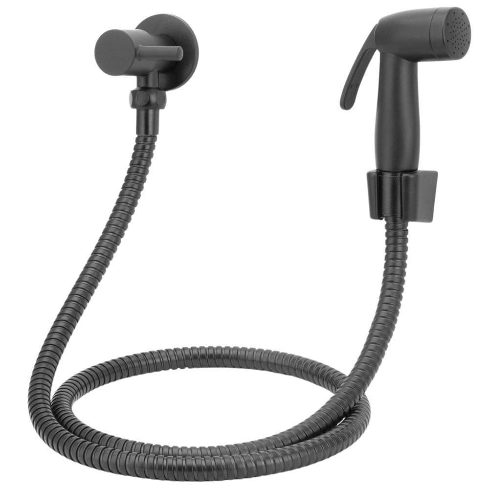 Ducha Higiênica Preto/Black Banheiro Completa Metal 1/4V.