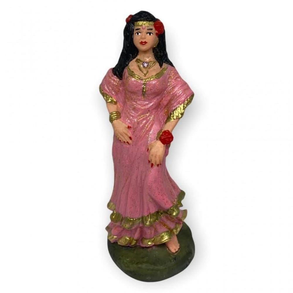 Escultura Cigana Em Resina 15 Cm Umbanda Candomblé