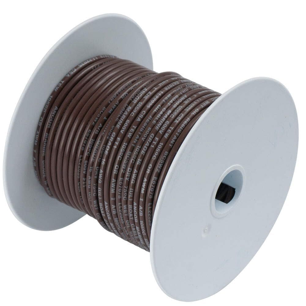 Wire Ancor 184203 Brown 14 AWG, cobre estanhado, 15 pés