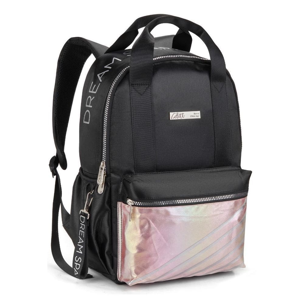 Mochila De Costas 16 Metalizada Feminina Escolar Passeio