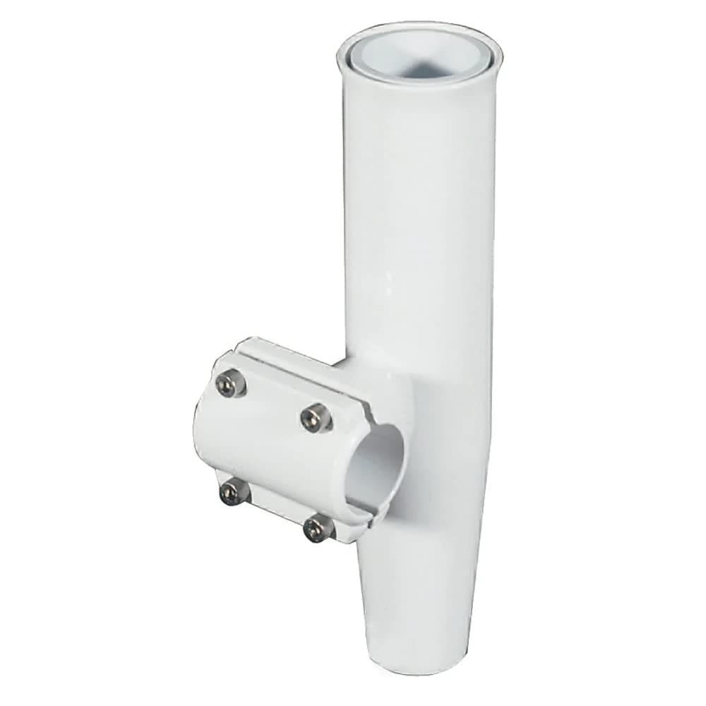 Suporte de haste Clamp-On Lee`s Tackle em alumínio branco horizontal