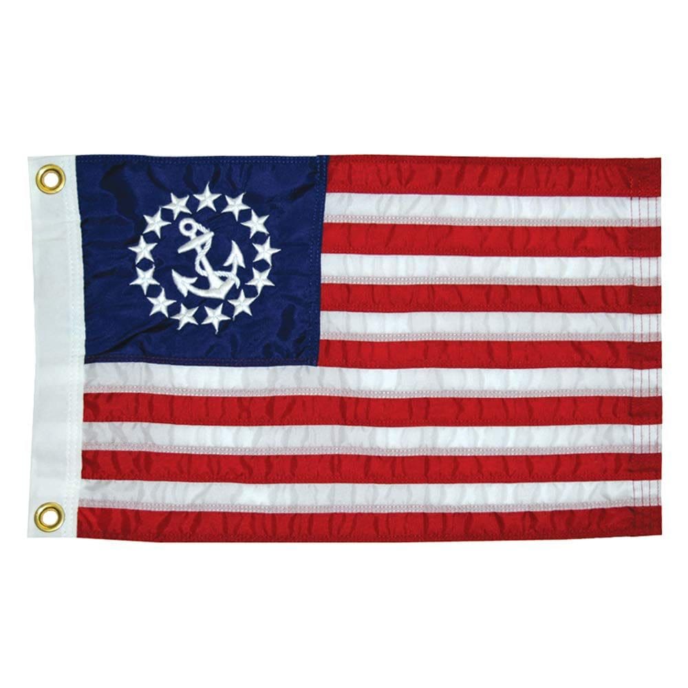 Bandeira de barco, bandeira de iate americana feita à medida, costurada em nylon 30x45cm