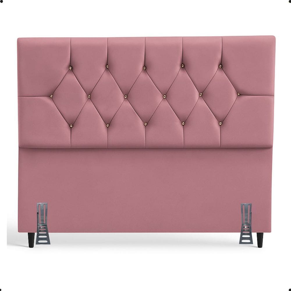 Cabeceira Para Cama Box King 195 cm Celina com Frame Suede