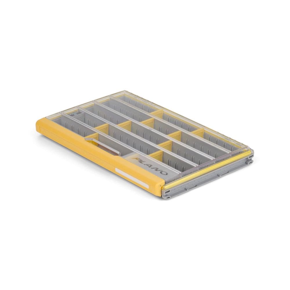 Caixa utilitária Tackle Plano EDGE 3700 Premium Thin transparente/amarela