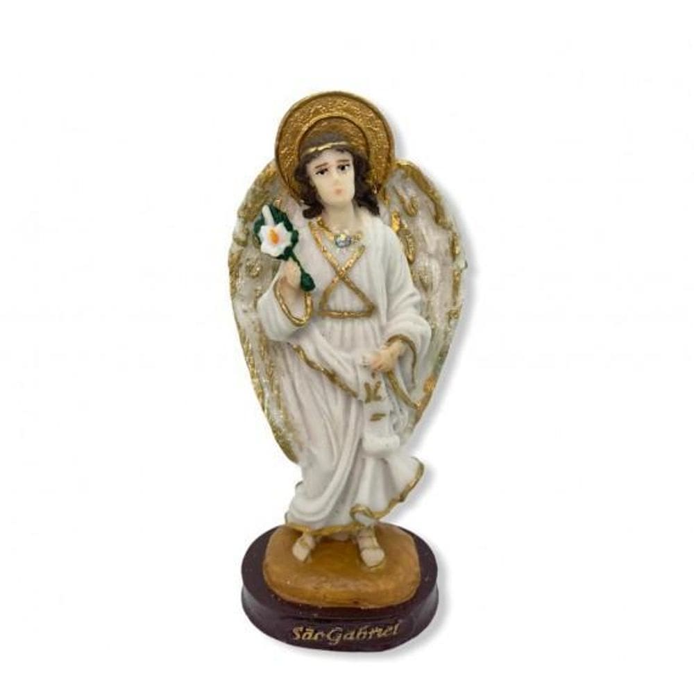 Escultura Arcanjo Gabriel 14 Cm Em Resina - Protetor