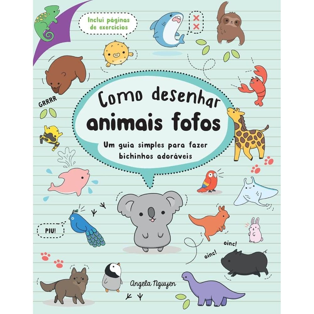 Como desenhar animais fofos (Desenhe coisas fofas - Livro 2) (0909)