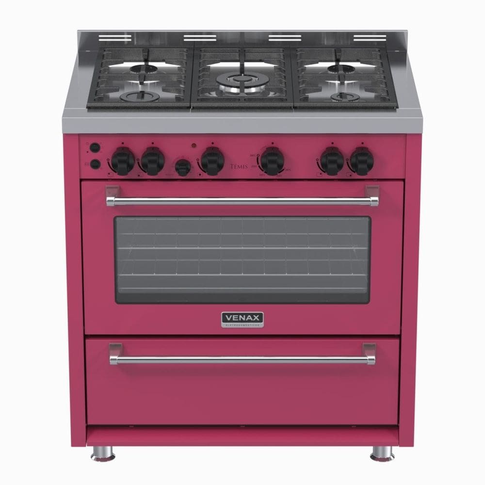 Fogao 5 Bocas Venax Temis Pink Gas Glp