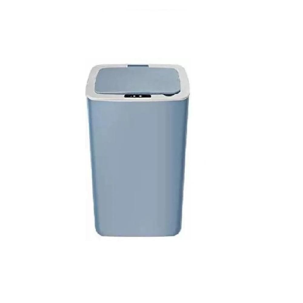 Cesto De Lixo Inteligente Com Sensor Lixeira Automatica 14 Litros Cozinha Banheiro Portatil Touch Azul