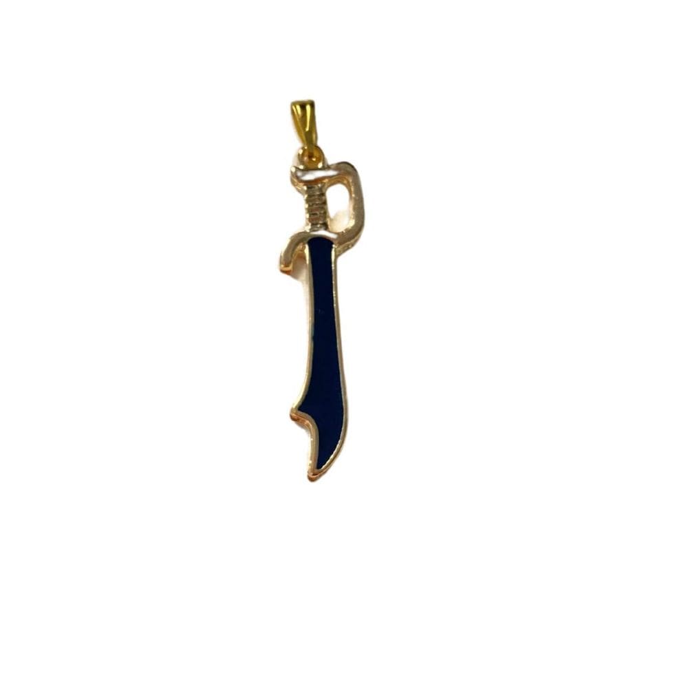 Pingente Espada De Ogum 3,5 Metal Banhado Dourado