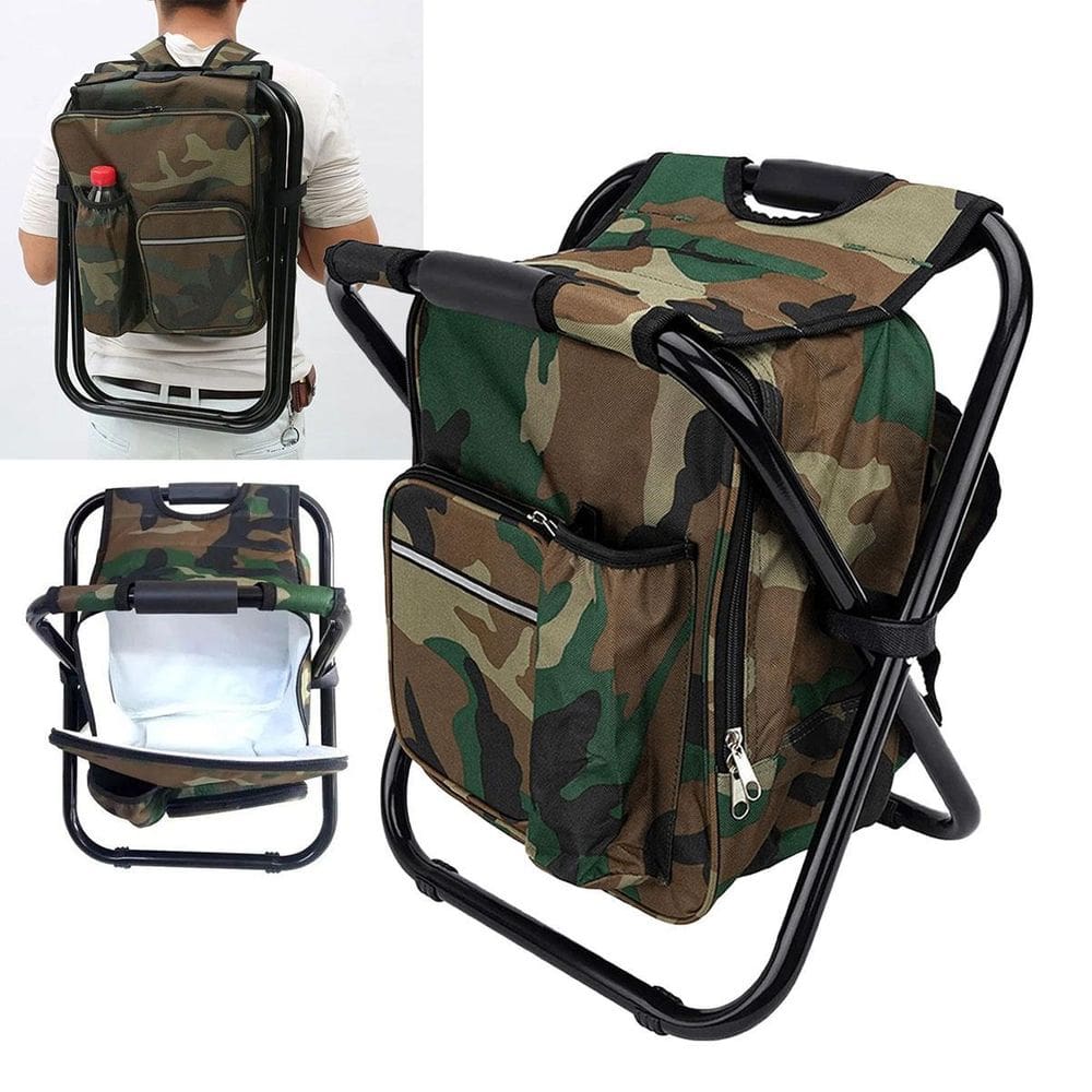 Cadeira Mochila Bolsa Termica 25 Litros 2 Em 1 Banqueta