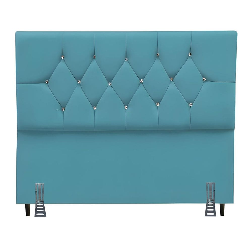 Cabeceira Para Cama Solteiro 90 cm Brenda Com Frame Suede