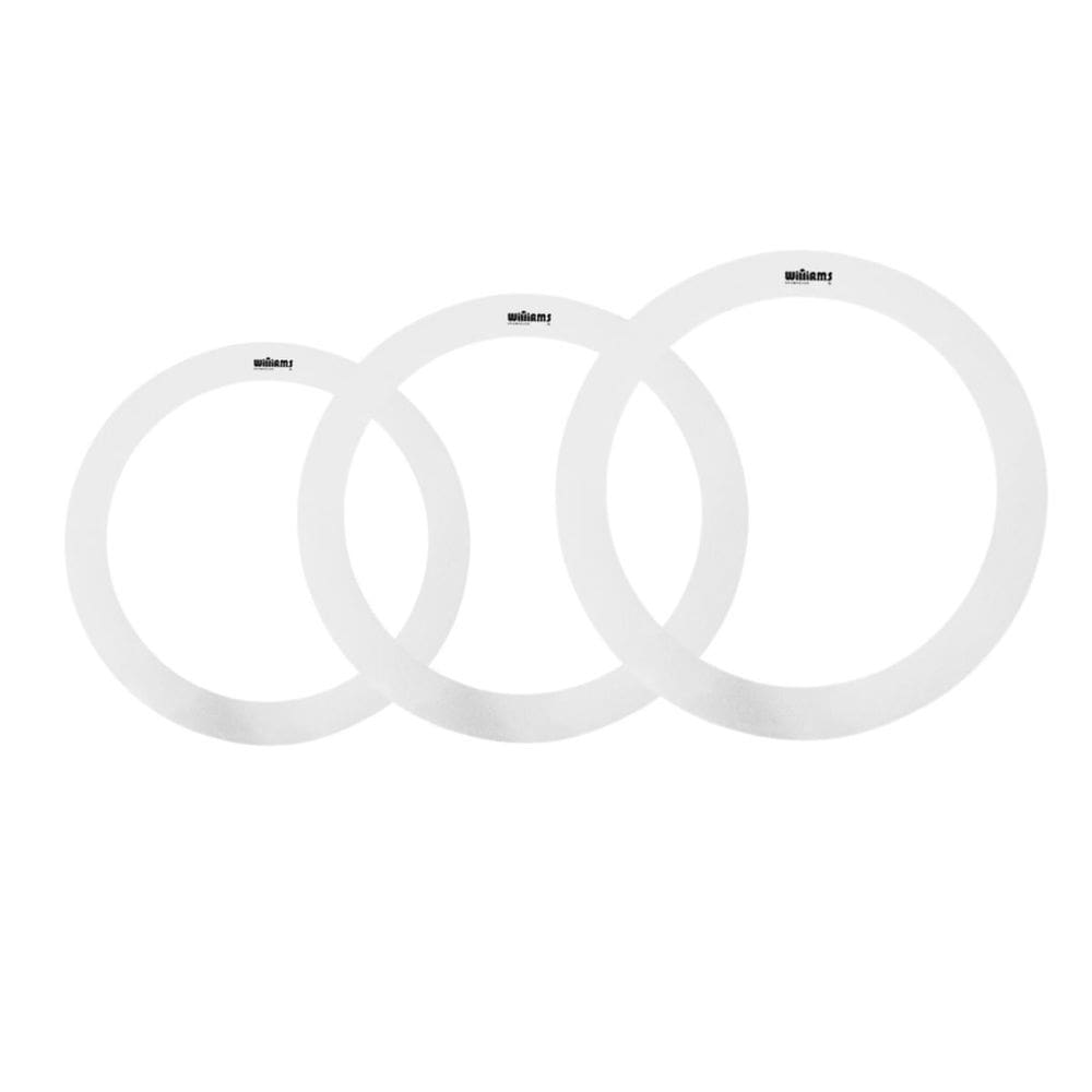 Kit Anel Abafador De Pele 10 12 16 Branco Wzrw Williams