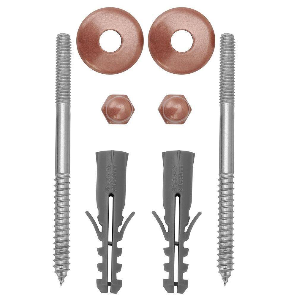Kit Parafuso Inox Rose 10Mm Fixação Vaso Sanitário E Bidê